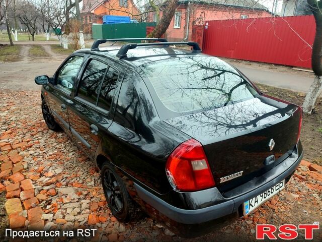 Черный Рено Клио, объемом двигателя 1.4 л и пробегом 313 тыс. км за 2499 $, фото 3 на Automoto.ua
