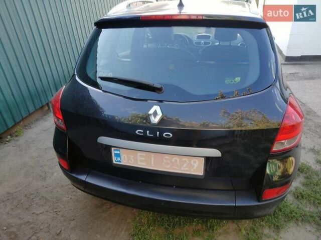 Черный Рено Клио, объемом двигателя 1.2 л и пробегом 208 тыс. км за 5000 $, фото 4 на Automoto.ua