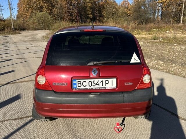 Рено Кліо 2003 у Львові на Automoto.ua Червоний Рено Кліо, об'ємом двигуна 1.4 л та пробігом 141 тис. км за 3650 $, фото 6 на Automoto.ua