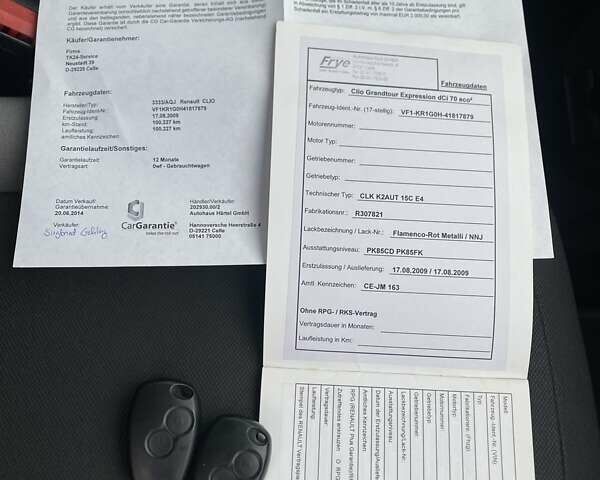 Красный Рено Клио, объемом двигателя 1.5 л и пробегом 230 тыс. км за 5950 $, фото 24 на Automoto.ua