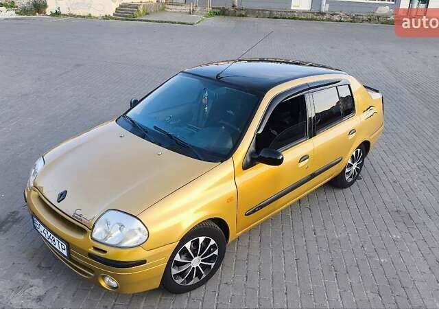 Желтый Рено Клио, объемом двигателя 1.39 л и пробегом 275 тыс. км за 2230 $, фото 2 на Automoto.ua