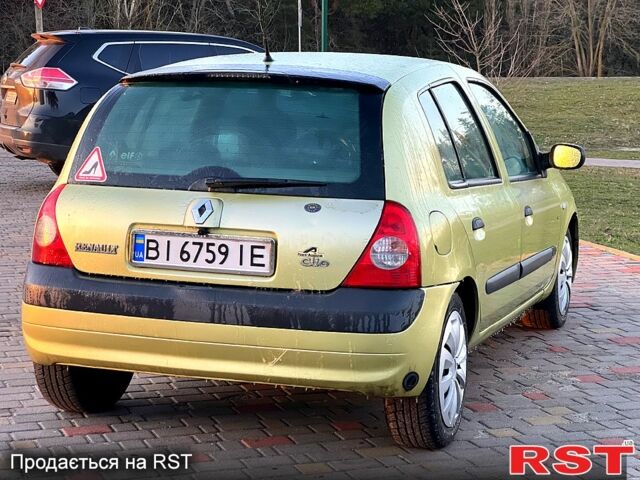 Жовтий Рено Кліо, об'ємом двигуна 1.4 л та пробігом 174 тис. км за 4500 $, фото 1 на Automoto.ua