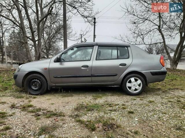 Серый Рено Клио, объемом двигателя 1.4 л и пробегом 122 тыс. км за 3500 $, фото 2 на Automoto.ua