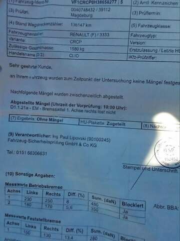 Сірий Рено Кліо, об'ємом двигуна 1.15 л та пробігом 155 тис. км за 4300 $, фото 42 на Automoto.ua