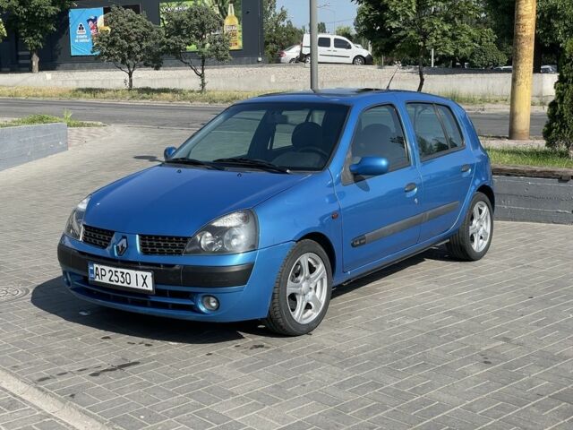 Синий Рено Клио, объемом двигателя 1.4 л и пробегом 243 тыс. км за 3500 $, фото 1 на Automoto.ua
