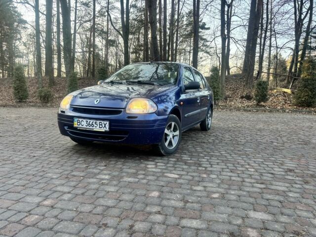 Синий Рено Клио, объемом двигателя 1.4 л и пробегом 273 тыс. км за 2500 $, фото 2 на Automoto.ua