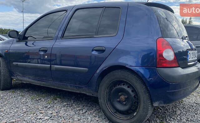 Синий Рено Клио, объемом двигателя 1.2 л и пробегом 267 тыс. км за 2450 $, фото 2 на Automoto.ua