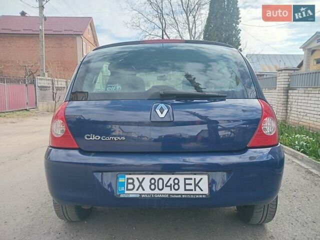 Синий Рено Клио, объемом двигателя 1.15 л и пробегом 295 тыс. км за 3950 $, фото 4 на Automoto.ua