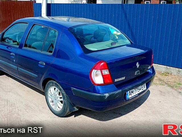 Синий Рено Клио, объемом двигателя 1.4 л и пробегом 399 тыс. км за 2400 $, фото 1 на Automoto.ua