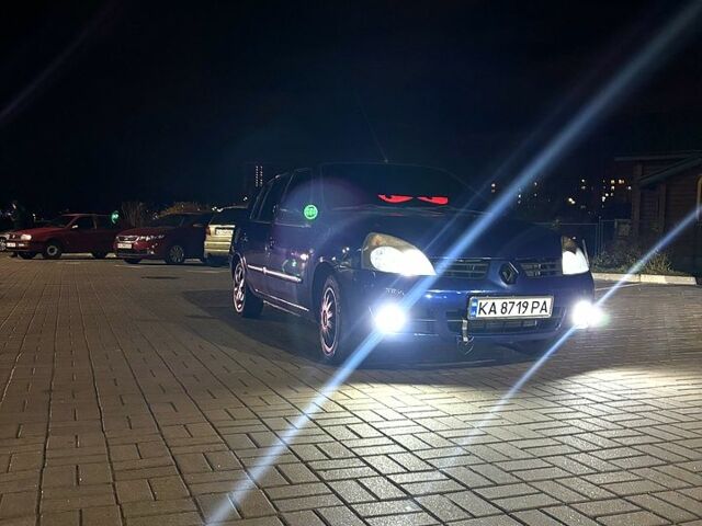 Синий Рено Клио, объемом двигателя 1.4 л и пробегом 183 тыс. км за 3500 $, фото 3 на Automoto.ua