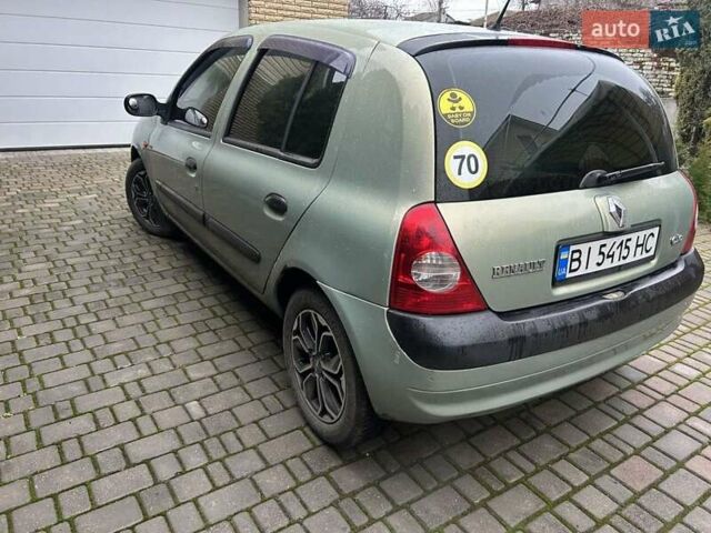 Зеленый Рено Клио, объемом двигателя 1.39 л и пробегом 156 тыс. км за 4500 $, фото 2 на Automoto.ua