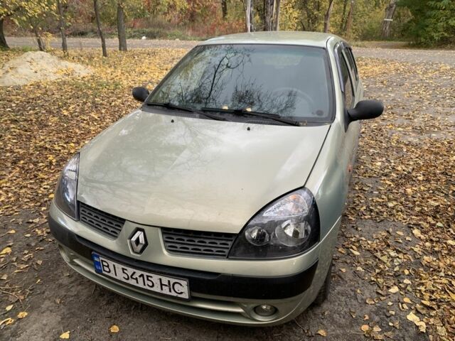 Рено Клио 2003 в Сумах на Automoto.ua Зеленый Рено Клио, объемом двигателя 1.4 л и пробегом 156 тыс. км за 4100 $, фото 1 на Automoto.ua