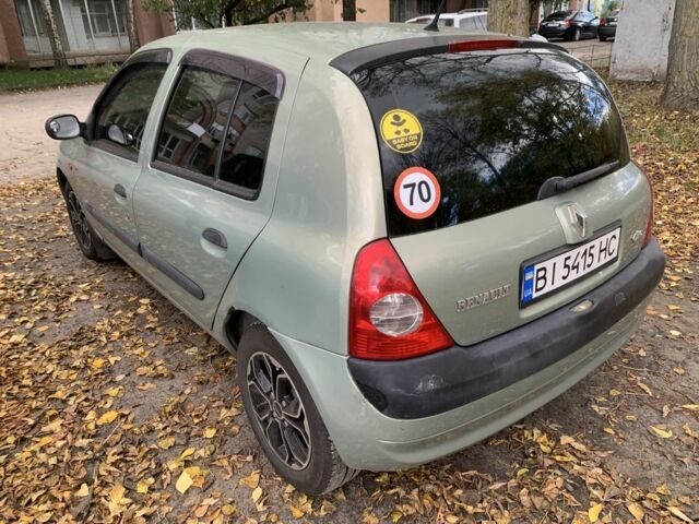 Рено Клио 2003 в Сумах на Automoto.ua Зеленый Рено Клио, объемом двигателя 1.4 л и пробегом 156 тыс. км за 4100 $, фото 3 на Automoto.ua