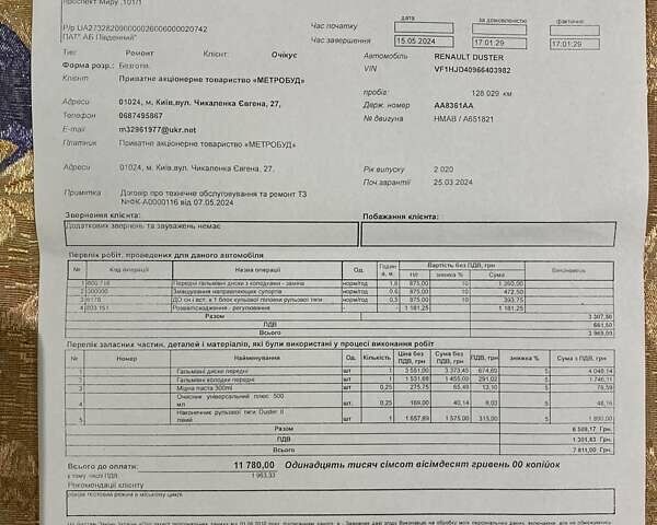 Белый Рено Дастер, объемом двигателя 1.5 л и пробегом 157 тыс. км за 16500 $, фото 19 на Automoto.ua