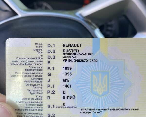 Білий Рено Дастер, об'ємом двигуна 1.46 л та пробігом 226 тис. км за 12500 $, фото 14 на Automoto.ua