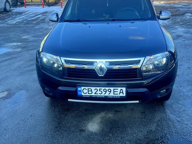 Черный Рено Дастер, объемом двигателя 1.6 л и пробегом 220 тыс. км за 8500 $, фото 1 на Automoto.ua