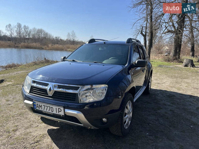 Синий Рено Дастер, объемом двигателя 1.6 л и пробегом 151 тыс. км за 7999 $, фото 1 на Automoto.ua