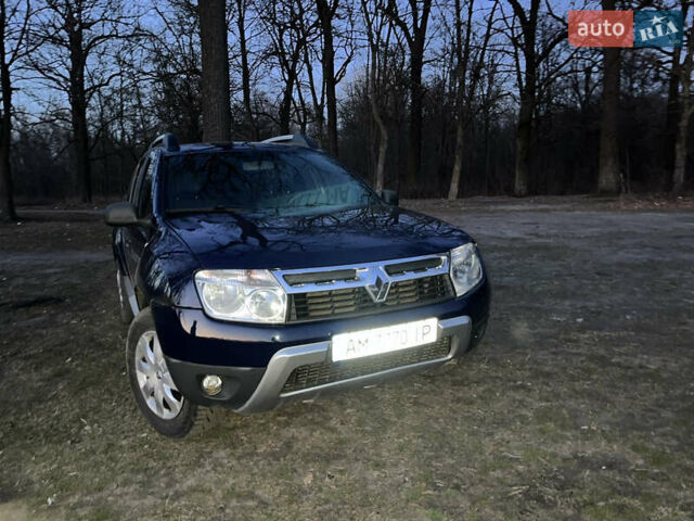 Синий Рено Дастер, объемом двигателя 1.6 л и пробегом 151 тыс. км за 7999 $, фото 4 на Automoto.ua