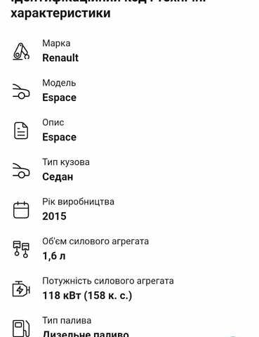 Бежевый Рено Эспейс, объемом двигателя 1.6 л и пробегом 200 тыс. км за 14200 $, фото 21 на Automoto.ua