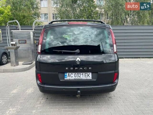Черный Рено Эспейс, объемом двигателя 2 л и пробегом 246 тыс. км за 9400 $, фото 1 на Automoto.ua