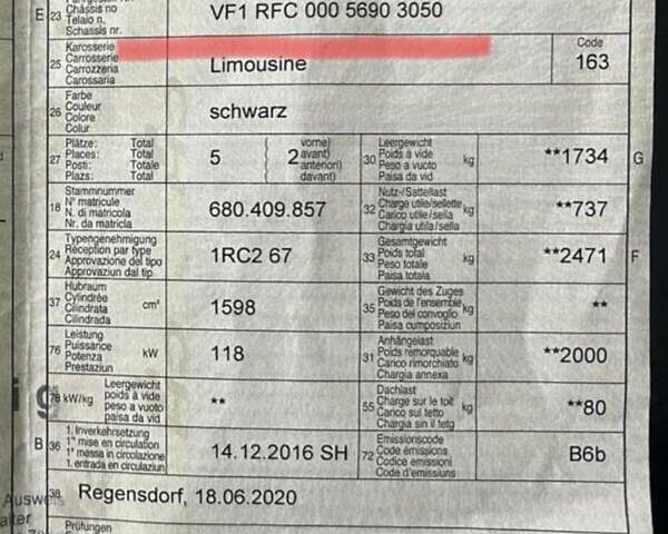 Черный Рено Эспейс, объемом двигателя 1.6 л и пробегом 151 тыс. км за 14999 $, фото 24 на Automoto.ua