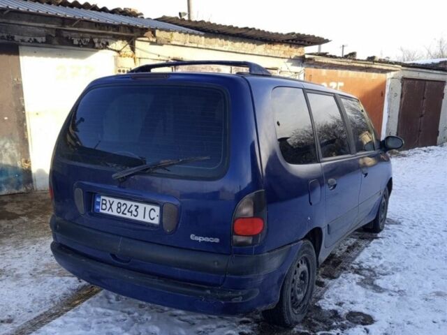 Синий Рено Эспейс, объемом двигателя 2 л и пробегом 30 тыс. км за 3450 $, фото 1 на Automoto.ua