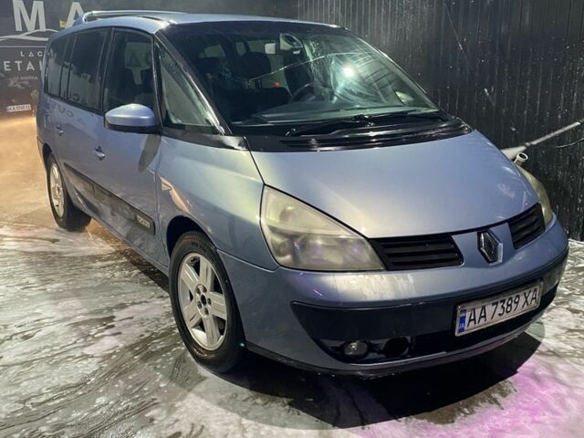 Рено Эспейс 2003 в Никополе на Automoto.ua Синий Рено Эспейс, объемом двигателя 1.9 л и пробегом 473 тыс. км за 4000 $, фото 4 на Automoto.ua