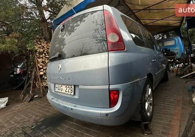 Синий Рено Эспейс, объемом двигателя 3 л и пробегом 200 тыс. км за 1000 $, фото 3 на Automoto.ua