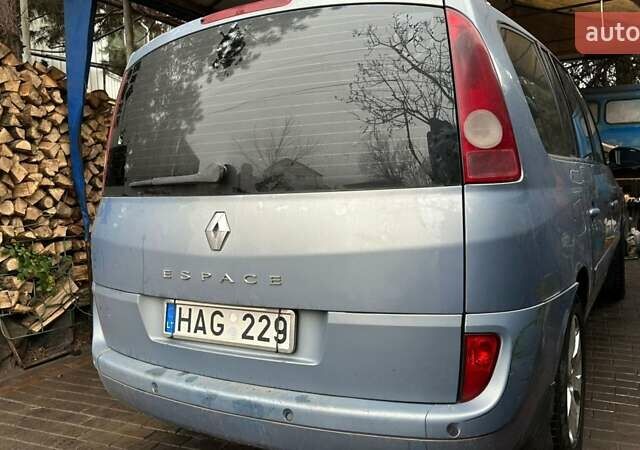 Синий Рено Эспейс, объемом двигателя 3 л и пробегом 200 тыс. км за 1000 $, фото 4 на Automoto.ua