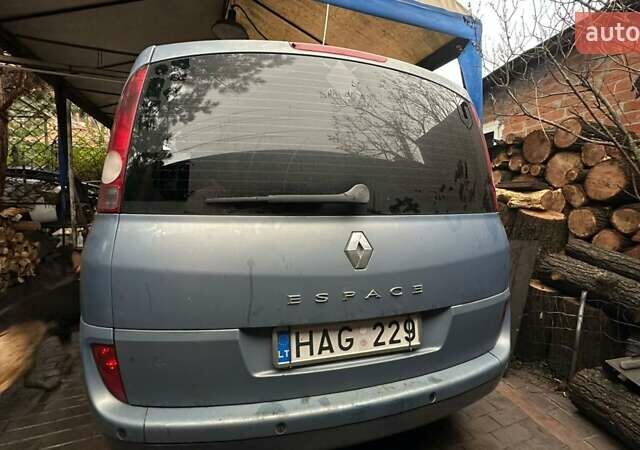 Синий Рено Эспейс, объемом двигателя 3 л и пробегом 200 тыс. км за 1000 $, фото 2 на Automoto.ua