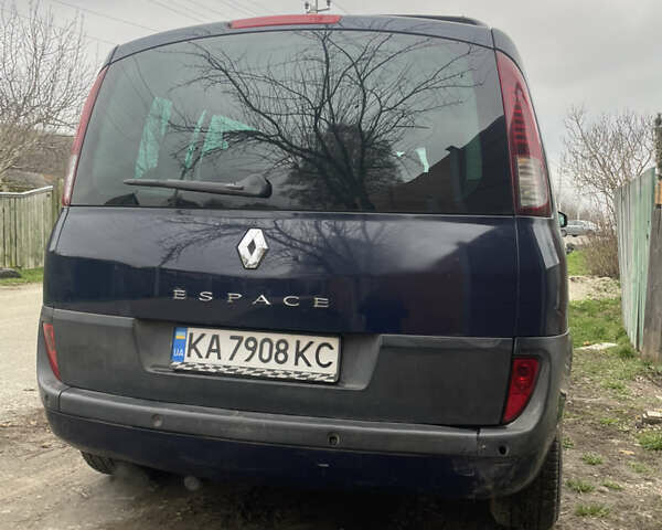 Синий Рено Эспейс, объемом двигателя 2 л и пробегом 230 тыс. км за 6500 $, фото 2 на Automoto.ua