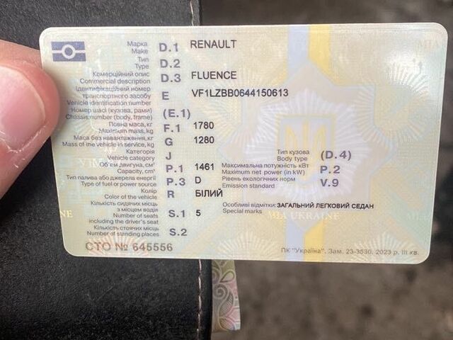 Білий Рено Флюенс, об'ємом двигуна 1.46 л та пробігом 263 тис. км за 5700 $, фото 20 на Automoto.ua