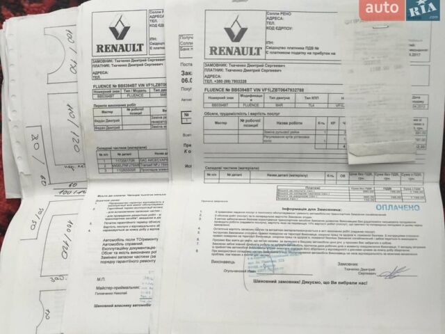 Білий Рено Флюенс, об'ємом двигуна 2 л та пробігом 150 тис. км за 6999 $, фото 16 на Automoto.ua