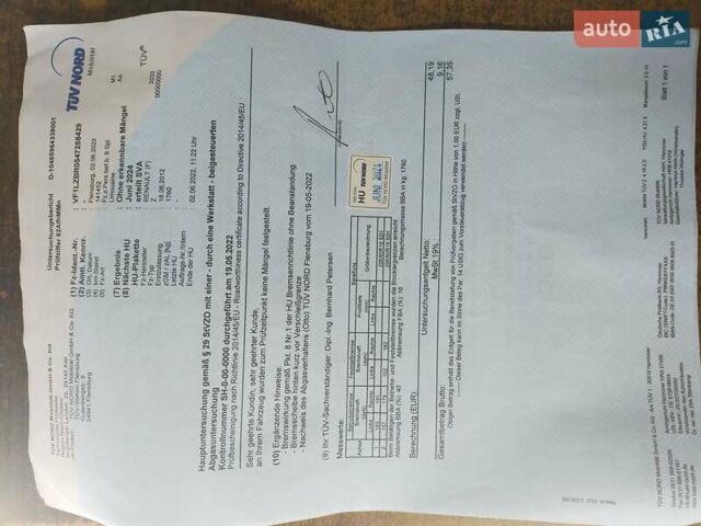 Синий Рено Флюенс, объемом двигателя 1.6 л и пробегом 164 тыс. км за 7300 $, фото 16 на Automoto.ua