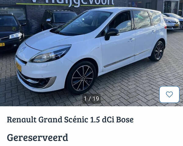 Белый Рено Гранд Сценик, объемом двигателя 1.5 л и пробегом 205 тыс. км за 10950 $, фото 42 на Automoto.ua