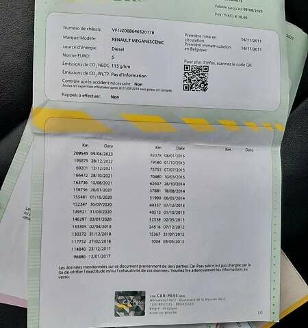 Чорний Рено Гранд Сценік, об'ємом двигуна 1.6 л та пробігом 220 тис. км за 8850 $, фото 58 на Automoto.ua