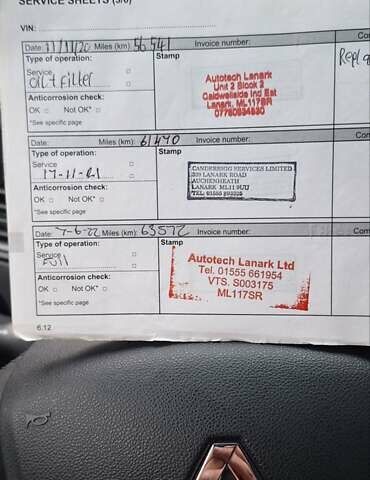 Чорний Рено Гранд Сценік, об'ємом двигуна 1.46 л та пробігом 136 тис. км за 9850 $, фото 13 на Automoto.ua