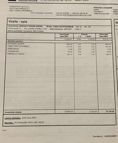 Рено Гранд Сценік, об'ємом двигуна 1.9 л та пробігом 203 тис. км за 8300 $, фото 34 на Automoto.ua