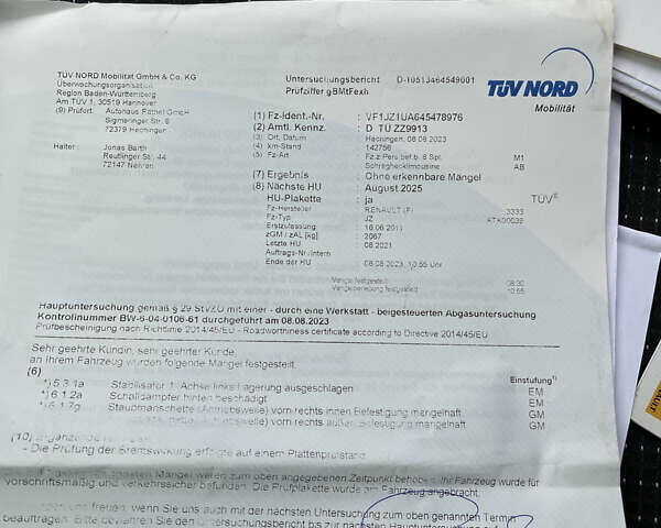 Рено Гранд Сценик, объемом двигателя 1.6 л и пробегом 180 тыс. км за 8200 $, фото 47 на Automoto.ua