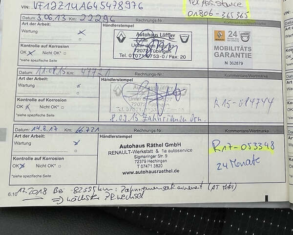 Рено Гранд Сценик, объемом двигателя 1.6 л и пробегом 180 тыс. км за 8200 $, фото 44 на Automoto.ua