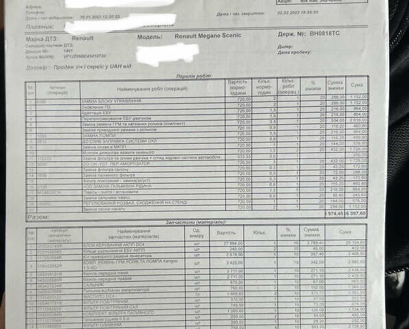 Серый Рено Гранд Сценик, объемом двигателя 1.5 л и пробегом 275 тыс. км за 9499 $, фото 2 на Automoto.ua