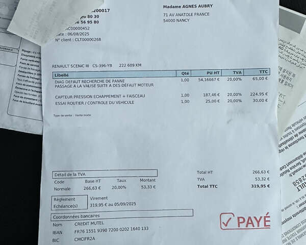 Сірий Рено Гранд Сценік, об'ємом двигуна 1.5 л та пробігом 225 тис. км за 10899 $, фото 65 на Automoto.ua