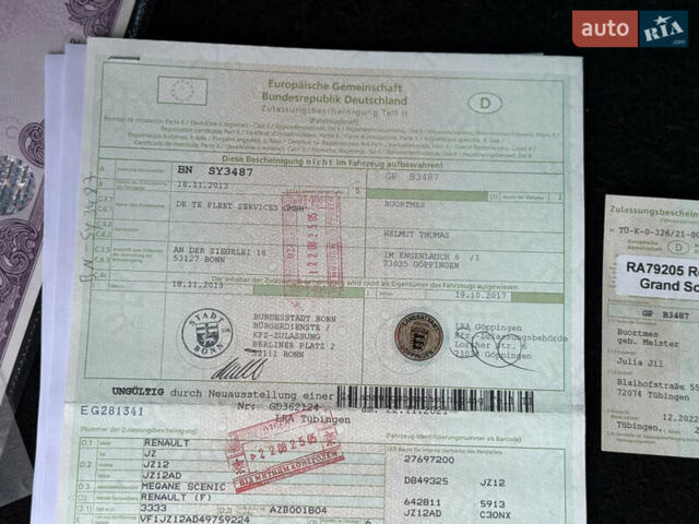 Серый Рено Гранд Сценик, объемом двигателя 1.6 л и пробегом 194 тыс. км за 10300 $, фото 107 на Automoto.ua