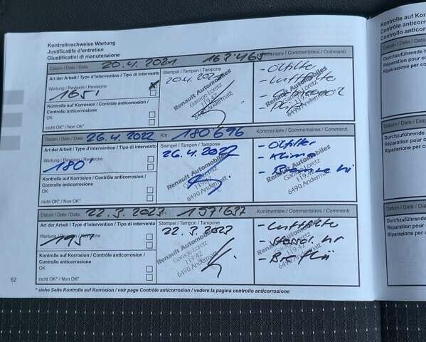Синій Рено Гранд Сценік, об'ємом двигуна 1.6 л та пробігом 231 тис. км за 8900 $, фото 77 на Automoto.ua