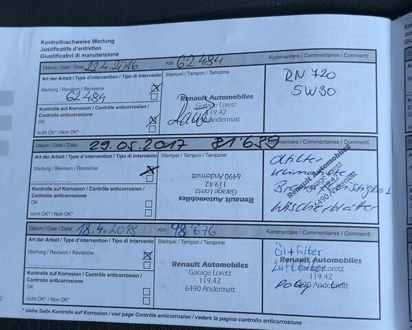 Синій Рено Гранд Сценік, об'ємом двигуна 1.6 л та пробігом 231 тис. км за 8900 $, фото 75 на Automoto.ua