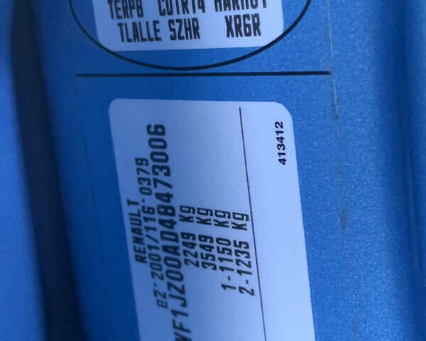 Синій Рено Гранд Сценік, об'ємом двигуна 1.6 л та пробігом 311 тис. км за 9155 $, фото 52 на Automoto.ua