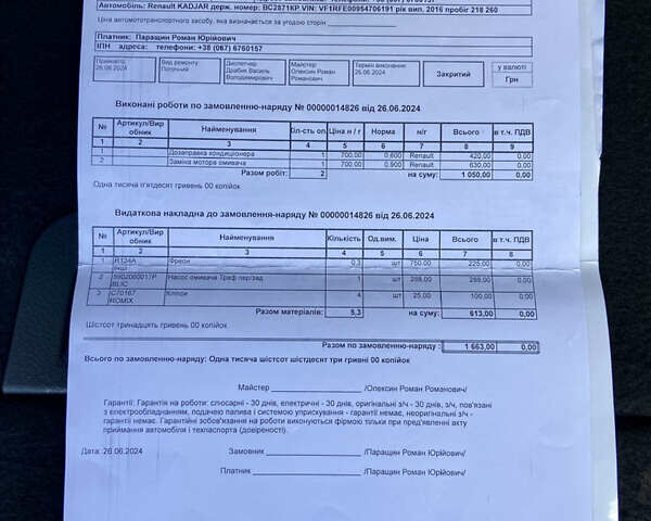 Чорний Рено Kadjar, об'ємом двигуна 1.5 л та пробігом 237 тис. км за 15550 $, фото 108 на Automoto.ua