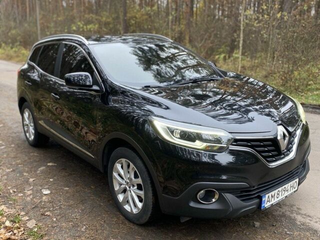 Черный Рено Kadjar, объемом двигателя 1.5 л и пробегом 260 тыс. км за 14300 $, фото 1 на Automoto.ua