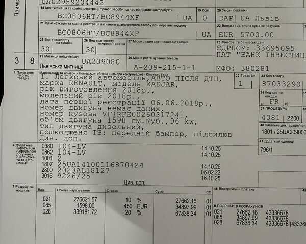 Рено Kadjar 2018 в Луцке на Automoto.ua Серый Рено Kadjar, объемом двигателя 1.6 л и пробегом 201 тыс. км за 12300 $, фото 50 на Automoto.ua