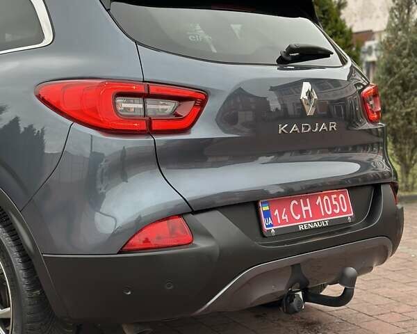 Серый Рено Kadjar, объемом двигателя 1.46 л и пробегом 152 тыс. км за 16999 $, фото 33 на Automoto.ua